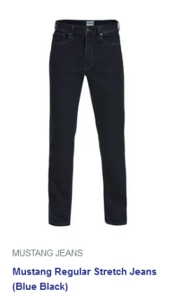 Mustang 43434 Blue Black Stretch Jean