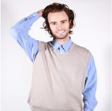 Aklanda 301 Men's Sleeveless V-neck Pullover 1 Aklanda 301 Men's Sleeveless V-neck Pullover