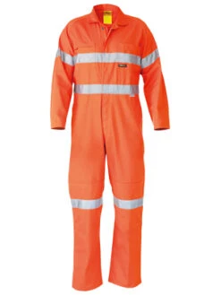 Bisley BC607T8 Hi Vis Coveralls 3m Reflective Tape