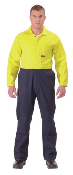 Bisley BC6357 2 Tone Hi Vis Coveralls Regular Weight