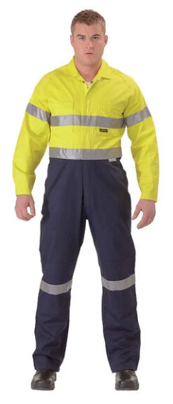 Bisley BC6719TW 2 Tone Hi Vis Lightweight Coveralls 3m Reflective Tape