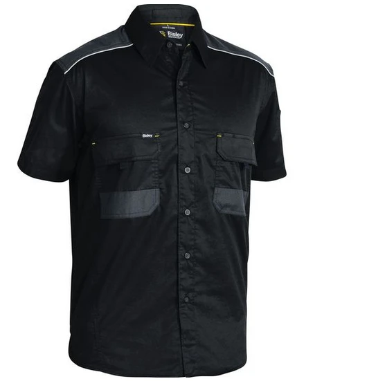 Bisley BS1133 Flex And Move Short Sleeve Shirt 1 Bisley BS1133 Flex And Move Short Sleeve Shirt