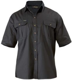 Bisley BS1433 Original Cotton Drill Shirt - Short Sleeve -Bisley Shop BS1433 3