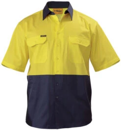 Bisley BS1895 2 Tone Cool Lightweight Drill Shirt - Short Sleeve