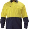 Bisley BS6267 2 Tone Hi Vis Drill Shirt - Long Sleeve