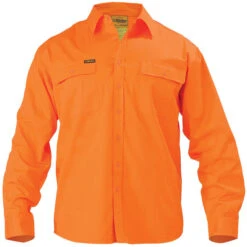 Bisley BS6339 Hi Vis Drill Shirt - Long Sleeve