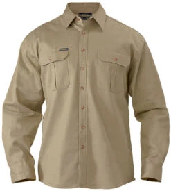 Bisley BS6433 Original Cotton Drill Shirt - Long Sleeve