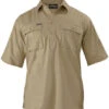 Bisley BSC1433 Closed Front Cotton Drill Shirt - Short Sleeve