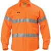 Bisley BT6482 Hi Vis Drill Long Sleeve Shirt 3m Reflective Tape