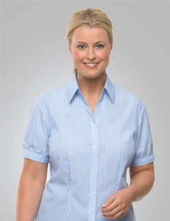 City Collection 2104 Shadow Stripe Blue Shirt