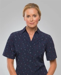 City Collection 2192A S/S Drift Print Shirt -Bisley Shop CITY2192A 2