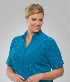 City Collection 2192A S/S Drift Print Shirt