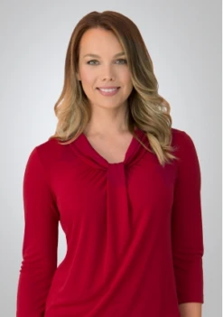 City Collection 2221 Pippa 3/4 Sleeve Knit Top -Bisley Shop CITY2221 8