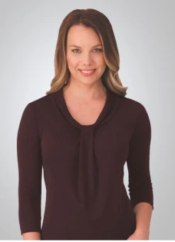 City Collection 2221A Pippa 3/4 Sleeve Knit Top -Bisley Shop CITY2221A 5