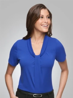 City Collection 2222 Pippa S/S Knit Top -Bisley Shop CITY2222 6