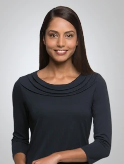 City Collection 2226A Eva 3/4 Sleeve Knit Top -Bisley Shop CITY2226A 2