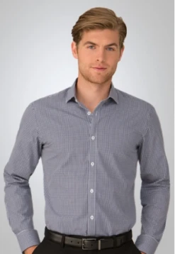 City Collection 4263 So Ezy L/S Check -Bisley Shop CITY4263 2