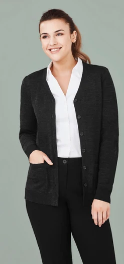 Biz Collection CK045LC L/S Button Front Knit Cardigan
