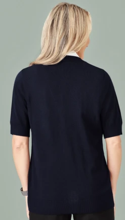 Biz Collection CK962LC S/S Zip Front Knit Cardigan -Bisley Shop CK962LC 10