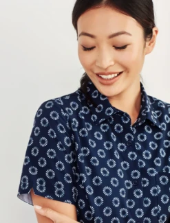 Biz Collection CS948LS Florence Daisy Print S/S Shirt -Bisley Shop CS948LS 2