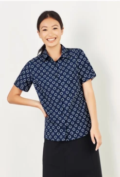 Biz Collection CS948LS Florence Daisy Print S/S Shirt