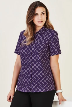 Biz Collection CS948LS Florence Daisy Print S/S Shirt -Bisley Shop CS948LS 5