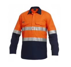 King Gee K54886 Workcool II Reflective Spliced Closed Front Shirt L/S
