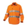 King Gee K54896 Reflective WorkCool II Shirt L/S Closed Front