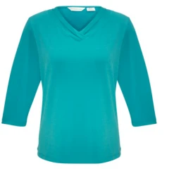Biz Collection K819LT Lana 3/4 Sleeve Blouse -Bisley Shop K819LT 3