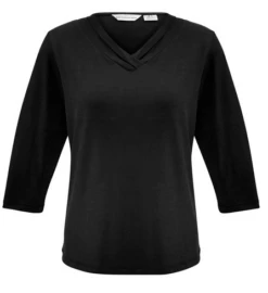 Biz Collection K819LT Lana 3/4 Sleeve Blouse -Bisley Shop K819LT 5