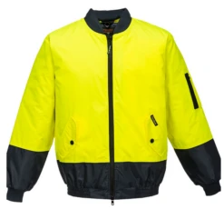 Prime Mover MJ304 (Port West) Hi Vis Bomber Jacket