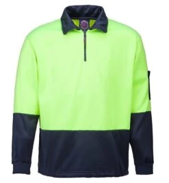 Ritemate Hi Viz Half Zip Fleecy Pullover -Bisley Shop RM6012 2