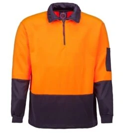 Ritemate Hi Viz Half Zip Fleecy Pullover