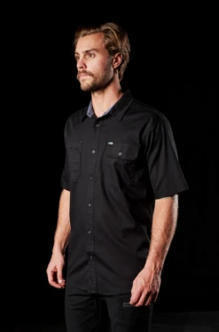 SSH-1 FXD Short Sleeve Work Shirt -Bisley Shop SSH1 3
