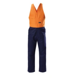 Hard Yakka Y01526 Hi-Visibility Two Tone Cotton Drill Action Back Overall
