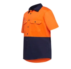 Hard Yakka Y04620 S/SL L/Weight 2 Tone Cotton Drill Shirt