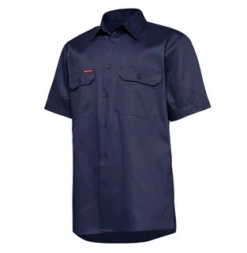 Hard Yakka Y04625 S/SL L/Weight Drill Vented Shirt -Bisley Shop Y04625 2