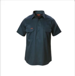Hard Yakka Y07540 Cotton Drill Shirt Closed Front Short Sleeve -Bisley Shop Y07540 2