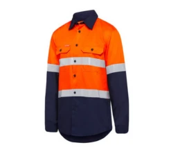 Hard Yakka Y07940 Basic Shirt 2T 145GSM Drill Vented With Tape LS