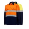 Hard Yakka Y08805 Womens L/SL Hi-Vis L/Weight 2 Tone Ventilated Shirt W/Tape