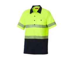 Hard Yakka Y11383 Hi Vis SS Ctn Bk Polo